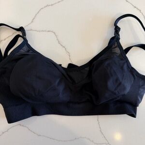 bravado Black Wireless Seamless Nursing Bra